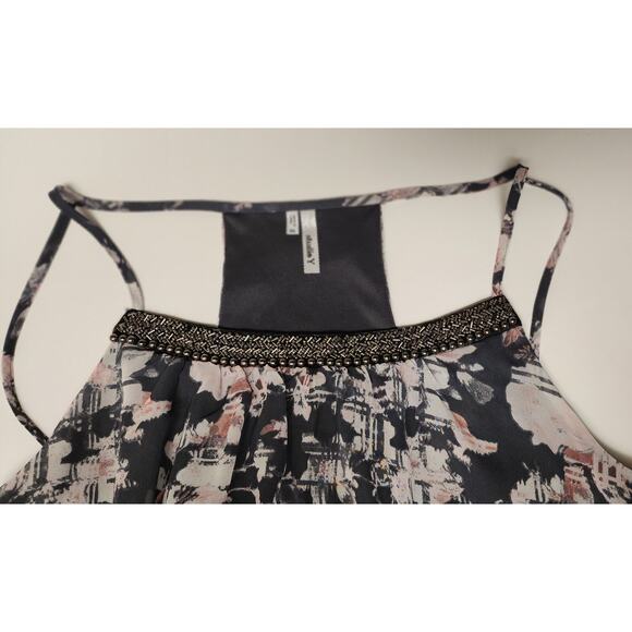 STUDIO Y -Women's Plus XXL Boho Sequin Accent Racer Back Color Gray/Pink Top - Picture 8 of 8